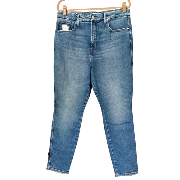 Good American Good Curves Jeans Womens 15 Distressed - Picture 1 of 7